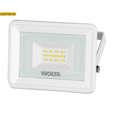 Светодиодный прожектор WOLTA WFL-10W/06W 10Вт 5700К IP65 Белый арт WFL-10W/06W - фото 12711
