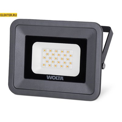 Светодиодный прожектор WOLTA WFLY-20W/06 20Вт 3000К IP65 арт WFLY-20W/06 - фото 12725