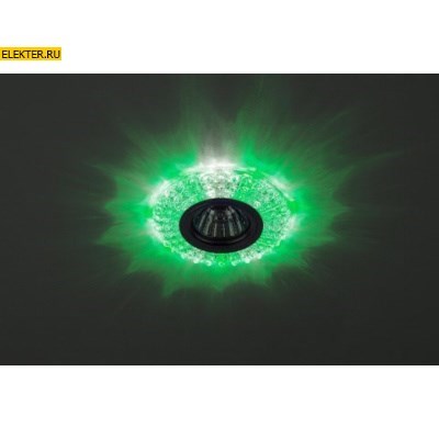 DK LD2 SL/GR Светильник ЭРА декор c зеленой светодиодной подсветкой (3W), прозрачный арт. Б0019199 - фото 13948