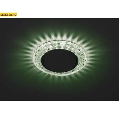 DK LD24 GR/WH Светильник ЭРА декор cо светодиодной подсветкой Gx53, зеленый арт. Б0029634 - фото 13986
