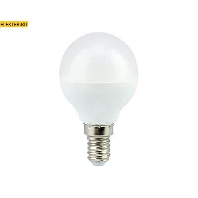Лампа светодиодная Ecola globe LED Premium 7,0W G45 220V E14 2700K "Шар" (композит) 77x45mm арт K4QW70ELC - фото 18689