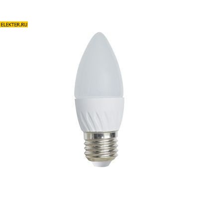 Лампа светодиодная Ecola Light candle LED 6,0W 220V E27 2700K "Свеча" 100x37mm арт C7TW60ELC - фото 18694