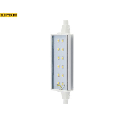Лампа светодиодная Ecola Projector LED Lamp Premium 12W F118 220V R7s 2800K (алюм радиатор) 118x20x32мм арт J7SW12ELC - фото 18710