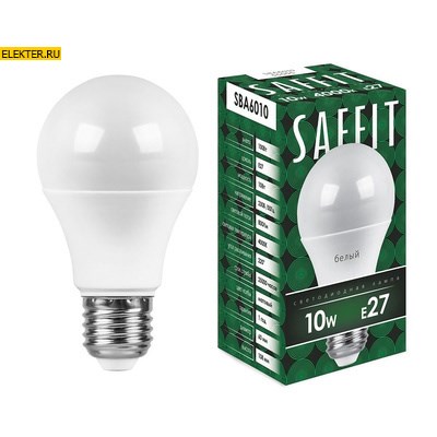 Лампа светодиодная Feron SAFFIT SBA6010 "Шар" E27 10W 4000K арт 55005 - фото 18747