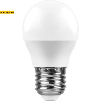 Лампа светодиодная Feron LB-750 "Шарик" E27 11W 2700K арт 25949 - фото 18930