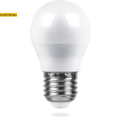 Лампа светодиодная Feron LB-38 "Шарик" E27 5W 2700K арт 25404 - фото 19004