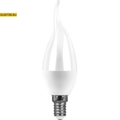 Лампа светодиодная Feron LB-97 "Свеча на ветру" E14 7W 2700K арт 25760 - фото 19120