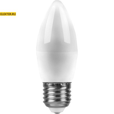 Лампа светодиодная Feron LB-72 "Свеча" E27 5W 2700K арт 25764 - фото 19124