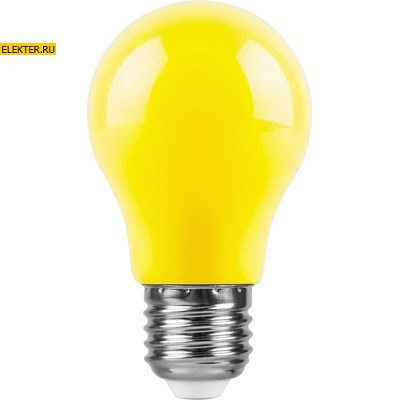 Лампа светодиодная Feron LB-375 E27 3W желтый "Шарик" арт 25921 - фото 19257