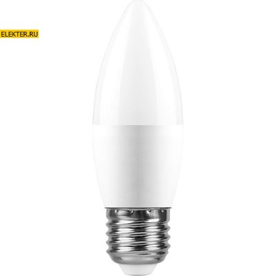 Лампа светодиодная Feron LB-770 "Свеча" E27 11W 4000K арт 25944 - фото 19283