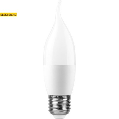 Лампа светодиодная Feron LB-770 "Свеча на ветру" E27 11W 6400K арт 25953 - фото 19299