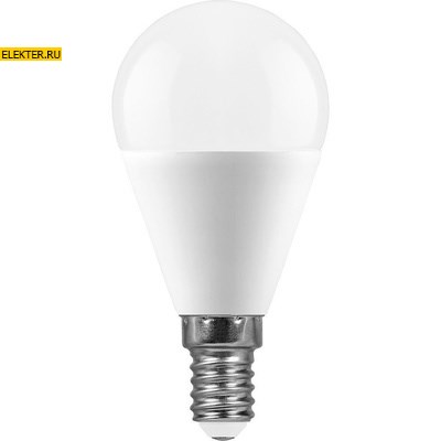 Лампа светодиодная Feron LB-950 "Шарик" E14 13W 2700K арт 38101 - фото 19437