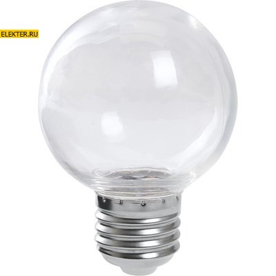 Лампа светодиодная Feron LB-371 "Шар" E27 3W 2700K прозрачный арт 38121 - фото 19457
