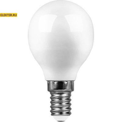 Лампа светодиодная Feron SAFFIT SBG4513 "Шарик" E14 13W 4000K арт 55158 - фото 19629