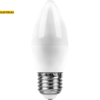 Лампа светодиодная Feron SAFFIT SBC3713 "Свеча" E27 13W 4000K арт 55167 - фото 19637