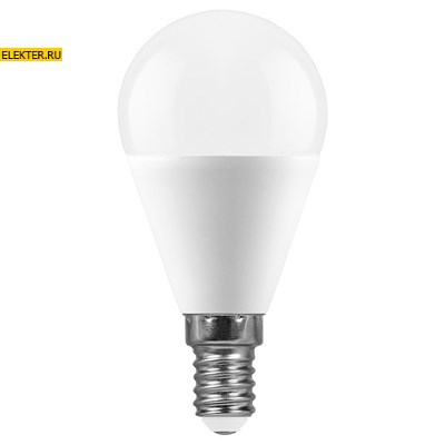 Лампа светодиодная Feron SAFFIT SBG4515 "Шарик" E14 15W 2700K арт 55209 - фото 19683