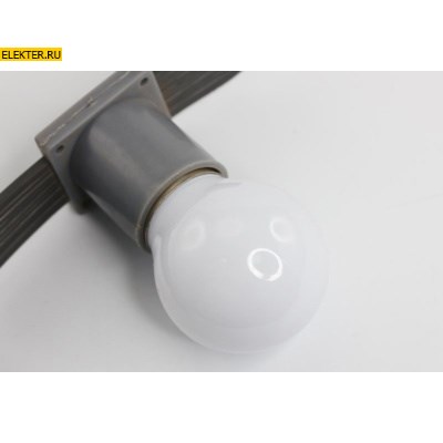 Лампа светодиодная "Шар" e27 3 LED 45мм - тепло-белая 1Вт REXANT арт 405-116 - фото 19782