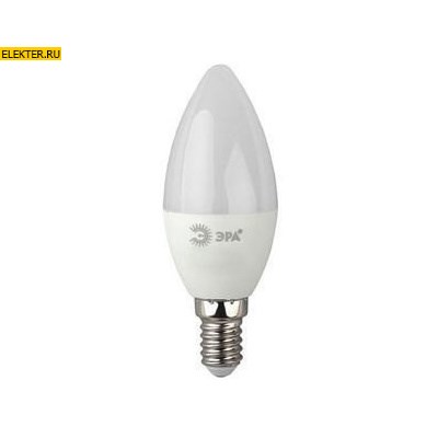 Лампа светодиодная ЭРА LED B35-7w-840-E14 "Свеча" арт Б0020539 - фото 19922