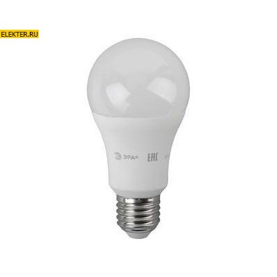 Лампа светодиодная ЭРА LED A60-17W-860-E27 "Груша" арт Б0031701 - фото 19984