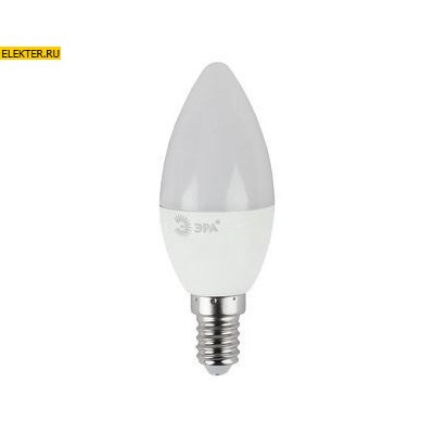 Лампа светодиодная ЭРА LED B35-7W-860-E14 "Свеча" 7Вт E14 арт Б0031400 - фото 19986