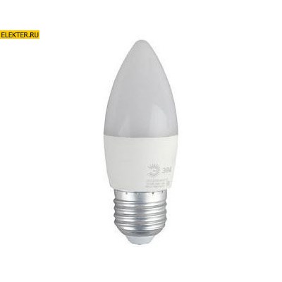 Лампа светодиодная ЭРА LED B35-8w-827-E27 ECO "Свеча" арт Б0030020 - фото 20030