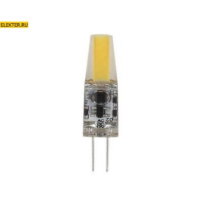 Лампа светодиодная LED JC-1,5W-12V-COB-827-G4 ЭРА "Капсула" 1,5Вт, тепл, G4 арт Б0033197 - фото 20051