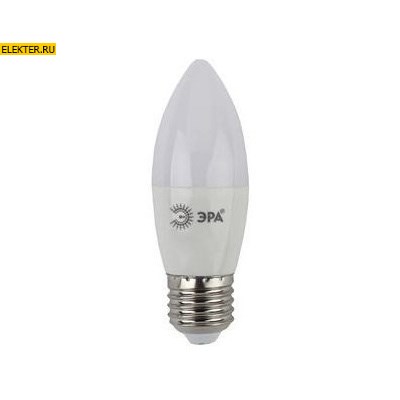 Лампа светодиодная ЭРА LED B35-10w-840-E27 ECO "Свеча" арт Б0032965 - фото 20055