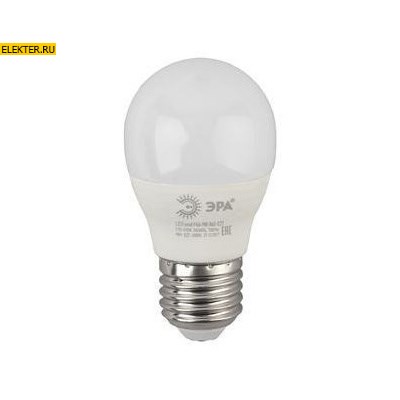 Лампа светодиодная ЭРА LED P45-9W-860-E27 "Шар" арт Б0031412 - фото 20079