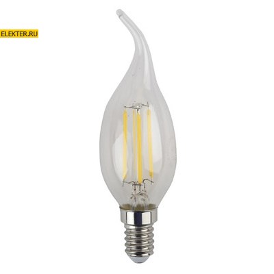 Лампа филаментная светодиодная F-LED B35-11w-827-E14 ЭРА "Свеча" 11Вт E14 арт Б0046985 - фото 20514