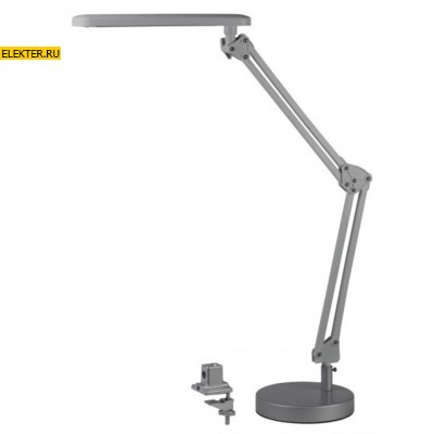 Настольный светильник ЭРА NLED-440-7W-S серебро арт Б0008001 - фото 22219