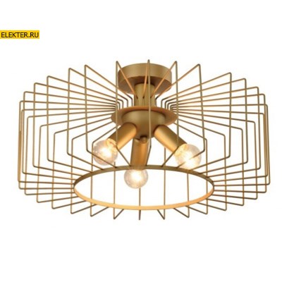 Люстра Rivoli Wilhelmina 4018-213 3 x Е27 40Вт лофт - кантри арт Б0050322 Б0050322