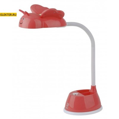 Настольный светильник ЭРА NLED-434-6W-R красный арт Б0031617 - фото 26416