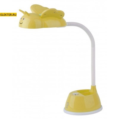 Настольный светильник ЭРА NLED-434-6W-Y желтый арт Б0031618 - фото 28480