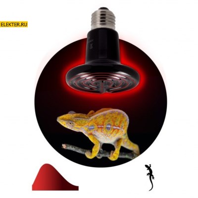 Инфракрасная лампа для брудера, рептилий 150Вт Е27 FITO-150W-НQ керамическая, серии CeramiHeat, модель RX ЭРА арт Б0052716 - фото 31726