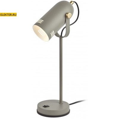 Настольный светильник ЭРА N-117-Е27-40W-GY серый арт Б0047195 - фото 31786