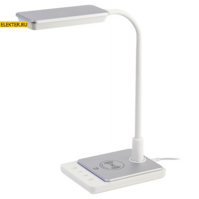 Настольный светильник ЭРА NLED-499-10W-W светодиодный с основанием белый арт Б0052776 - фото 33079