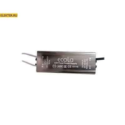 Ecola LED panel Power Supply 40W 220V Драйвер для тонкой панели арт. PBLN40ELT - фото 4697