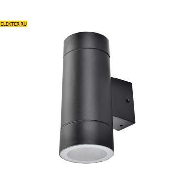 Ecola GX53 LED 8013A Светильник накладной IP65 прозрачный Цилиндр металл. 2xGX53 Черный 205x140x90 арт FB53C2ECH - фото 4845