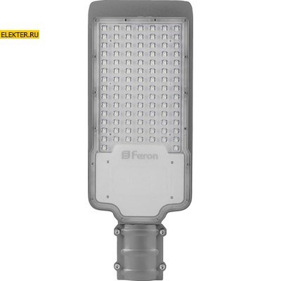 Светодиодный уличный консольный светильник Feron SP2921 30W 6400K 230V, серый арт 32213 - фото 5367