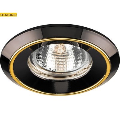 Светильник встраиваемый Feron DL1023 потолочный MR16 G5.3 черный-золото арт. 20141 - фото 5557