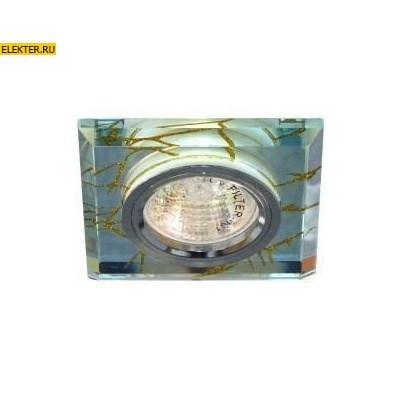Светильник потолочный, MR16 G5.3 прозрачный-золото, серебро,8149-2 арт 28295 - фото 5903