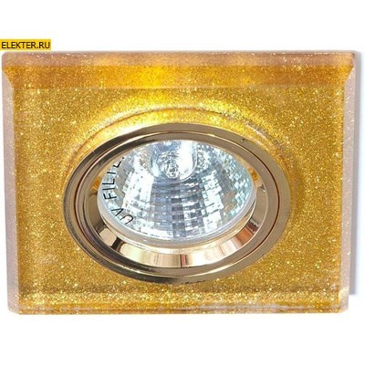 Светильник потолочный, MR16 G5.3 мерцающее золото, золото, 8170-2 арт 19718 - фото 5904