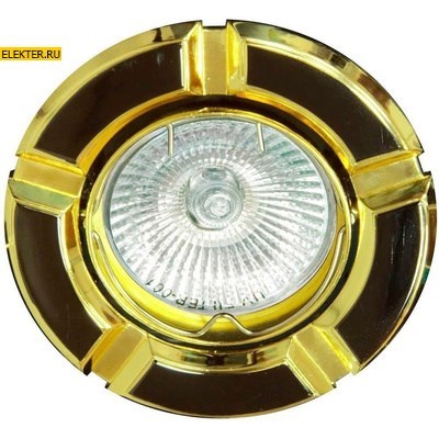 Светильник встраиваемый Feron 098T-MR16 потолочный MR16 G5.3 черный-золото арт 17642 - фото 6115