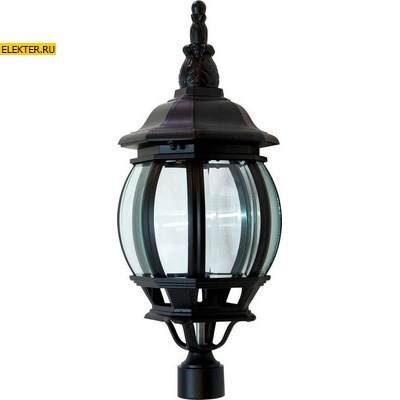 Светильник садово-парковый Feron 8103 восьмигранный на столб 100W E27 230V, черный арт 11100 - фото 8081