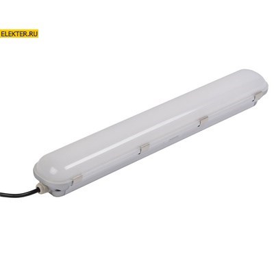 Светильник светодиодный ДСП 1401 40Вт IP65 серебристый (аналог ЛСП-2x36Вт) IEK арт LDSP2-1401-40-K23 - фото 9228