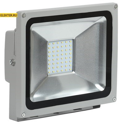 Прожектор светодиодный СДО 05-30 SMD IP65 серый IEK арт LPDO501-30-K03 - фото 9279