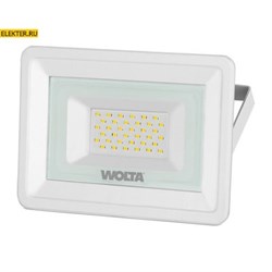 Светодиодный прожектор WOLTA WFL-30W/06W 30Вт 5700К IP65 Белый арт WFL-30W/06W