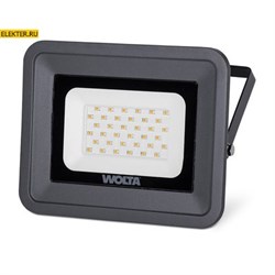 Светодиодный прожектор WOLTA WFLY-30W/06 30Вт 3000К IP65 арт WFLY-30W/06