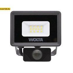 Светодиодный прожектор WOLTA WFL-10W/06s 10Вт 5700K IP65 с Датчиком арт WFL-10W/06S