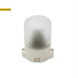 НББ 01-60-001 ЭРА Светильник для бани пластик/стекло прямой IP65 E27 max 60Вт 135x105x84 белый арт. Б0048030